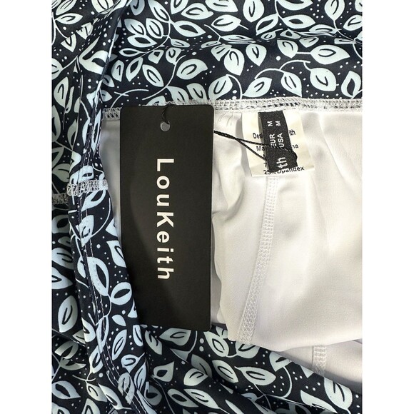 LouKeith Skort Women's Medium Floral Blue Activewear with Pocket - Picture 9 of 10